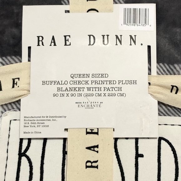 🛍SOLD🛍 Rae Dunn Buffalo check queen blanket - Picture 2 of 4